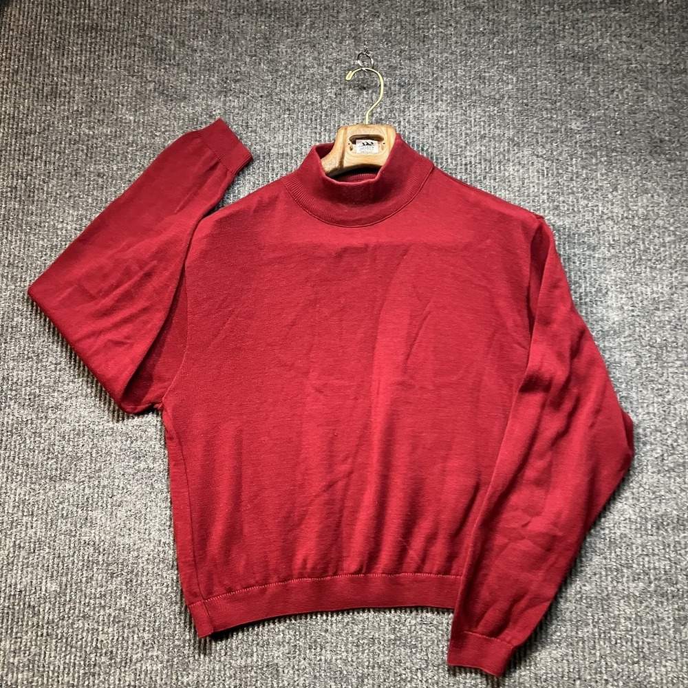 Vintage Pendleton Mock Neck Sweater‎ Womens XL Red Long Sleeve Made in USA